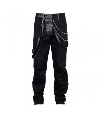 Steampunk Vintage Trouser Men Goth Black Gens Steam Pant  (2025)
